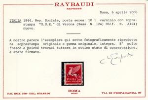 1944 - Soprastampati G.N.R., ... 