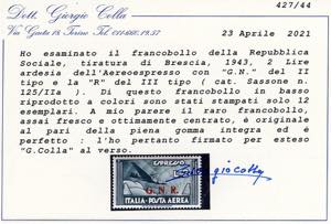 1943 - 2 lire ardesia ... 