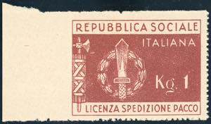 1944 - Franchigia per pacchi (1), bordo di ... 