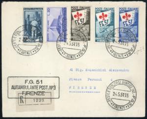 1951 - Ginnici, serie completa, 15 lire ... 