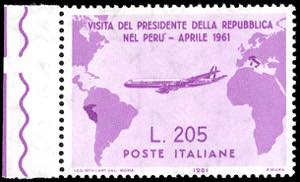 1961 - 205 lire Gronchi rosa (921), bordo di ... 