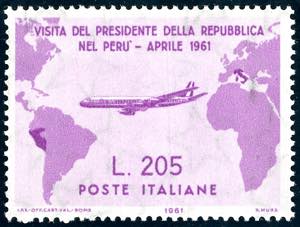 1961 - 205 lire Gronchi rosa (921), gomma ... 