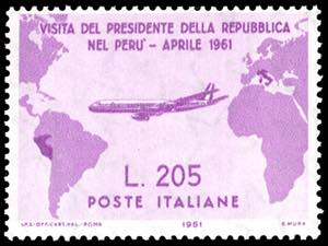 1961 - 205 lire Gronchi rosa (921), gomma ... 