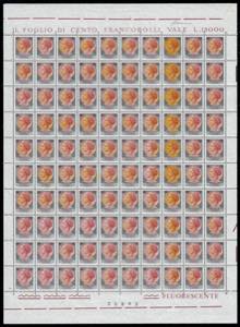 1968 - 130 lire Siracusana (1082), foglio ... 