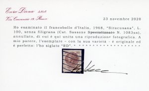 1968 - 100 lire Siracusana, senza ... 