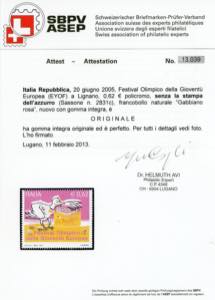 2005 - 0,62 € Olimpiadi ... 