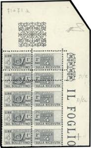 1946 - 4 lire, filigrana ruota (71), ... 