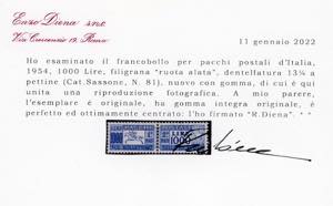 1954 - 1.000 lire Cavallino, ... 