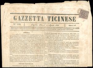 MODENA-SVIZZERA 1854 - 9 cent., lettere BG ... 