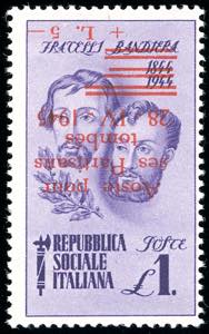 AOSTA 1945 - 1 lira Fratelli ... 