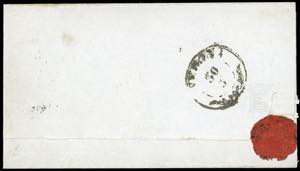 1857 - 10 cent. nero, carta a ... 