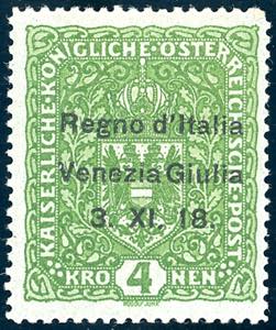 VENEZIA GIULIA 1918 - 4 kr. soprastampato ... 