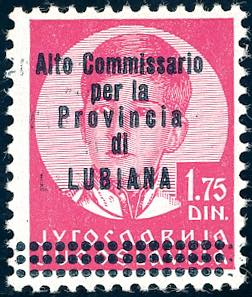 LUBIANA 1941 - 1,75 d. soprastampato Alto ... 