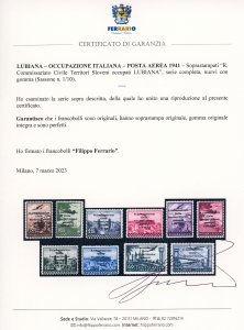 LUBIANA POSTA AEREA 1941 - ... 