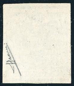 1856 - 45 cent. azzurro, III tipo, ... 