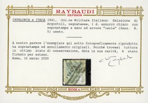 EMISSIONI DI ARGOSTOLI SEGNATASSE ... 