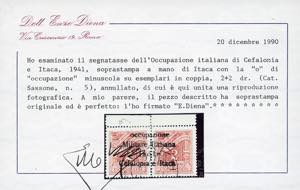 EMISSIONI DI ITACA SEGNATASSE 1941 ... 