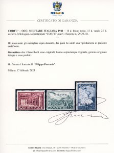 CORFU 1941 - Mitologia ... 