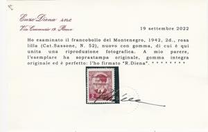 MONTENEGRO 1942 - 2 d., ... 