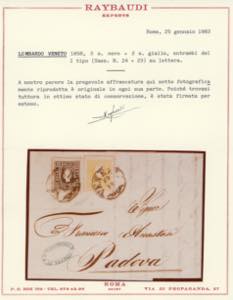 1858 - 2 soldi giallo, 3 soldi ... 