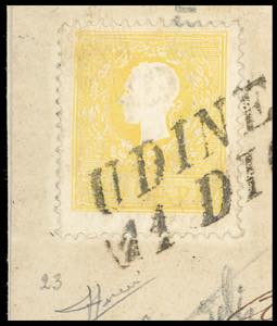 1858 - 2 soldi giallo vivo, I tipo ... 