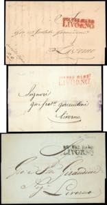 TUNISI 1836/42 - Tre lettere prefilateliche ... 