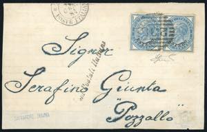 TUNISI 1881 - 10 cent. soprastampato (10), ... 