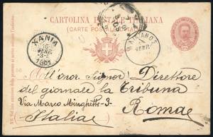 LA CANEA 1901 - 10 cent. Umberto I, ... 