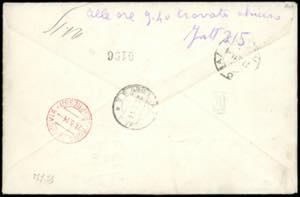 LA CANEA 1914 - Busta raccomandata ... 