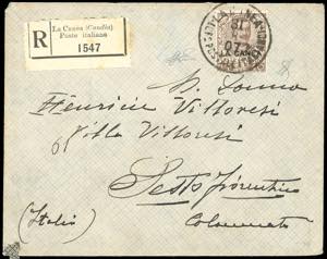 LA CANEA 1907 - 40 cent. soprastampato (9), ... 