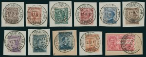ALBANIA-JANINA 1917 - Floreale, Leoni, ... 