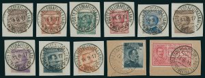 ALBANIA-MECOVO 1917 - Floreale, Leoni, ... 