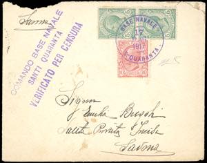 ALBANIA 1917 - 5 cent., coppia, 10 cent. ... 