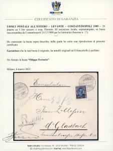 COSTANTINOPOLI 1909 - 20 piastre ... 