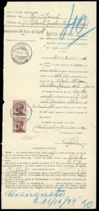 COSTANTINOPOLI 1922 - 7 1/2 piastre su 85 ... 