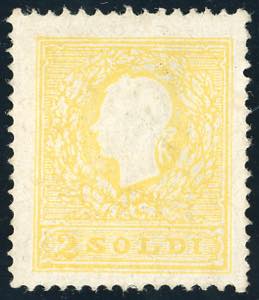 1859 - 2 soldi giallo, II tipo (28), ben ... 
