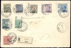 GIANNINA 1914 - Soprastampati, serie ... 