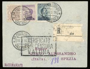 VALONA 1914/16 - Tre buste, di cui ... 