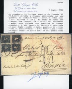 1861 - 3 soldi nero, II tipo (29), ... 