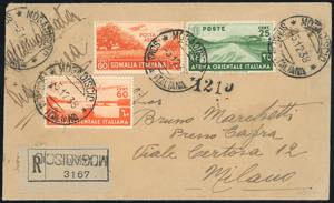 POSTA AEREA 1938 - 20 cent. e 60 cent. posta ... 