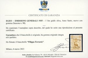 1935 - Anno Santo, serie completa ... 