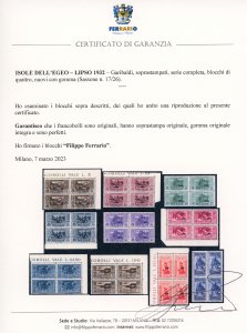 LIPSO 1932 - Garibaldi, serie ... 