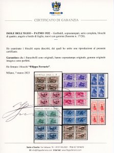 PATMO 1932 - Garibaldi, serie ... 