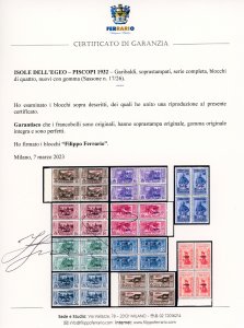 PISCOPI 1932 - Garibaldi, serie ... 