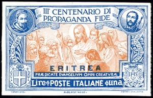 1923 - 1 lira Propaganda Fide, prova ... 