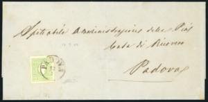 1862 - 3 soldi verde giallo (35), perfetto, ... 