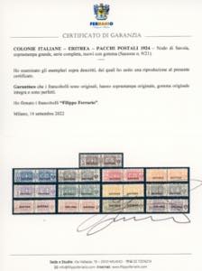 PACCHI POSTALI 1917/24 - Nodo di ... 