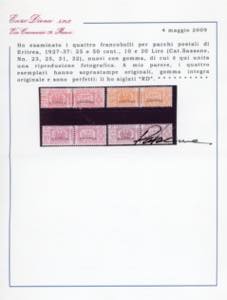 PACCHI POSTALI 1927/37 - Fascio al ... 