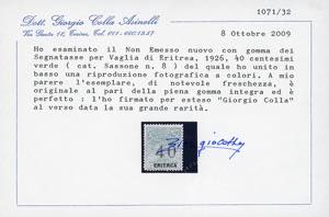 SEGNATASSE VAGLIA 1926 - 40 cent., ... 