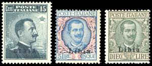 1912/15 - 15 cent. grigio nero, 5 lire ... 